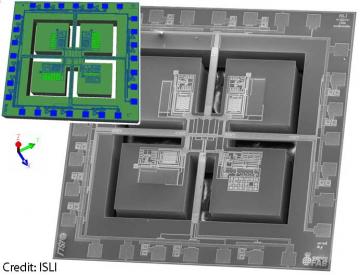 3 Axis CMOS SOI accelerometer