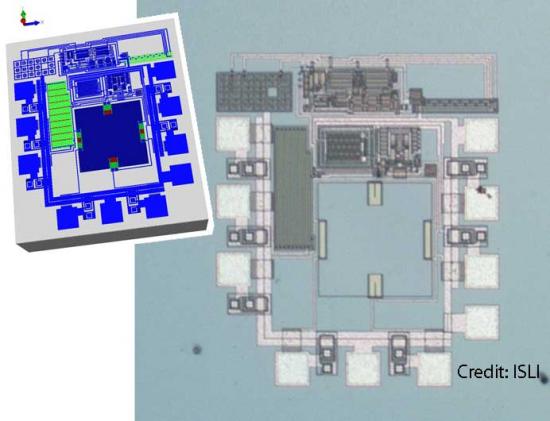 CMOS SOI pressure sensor